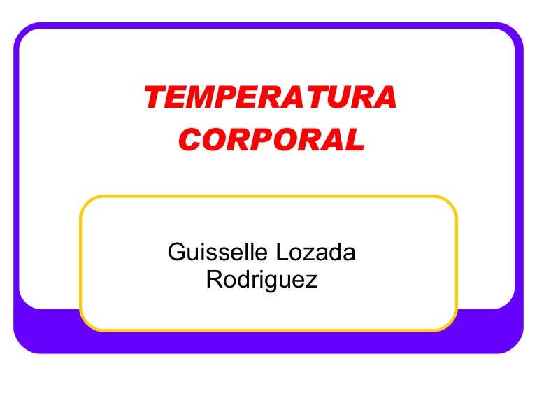 Temperatura corporal del ser humano normal